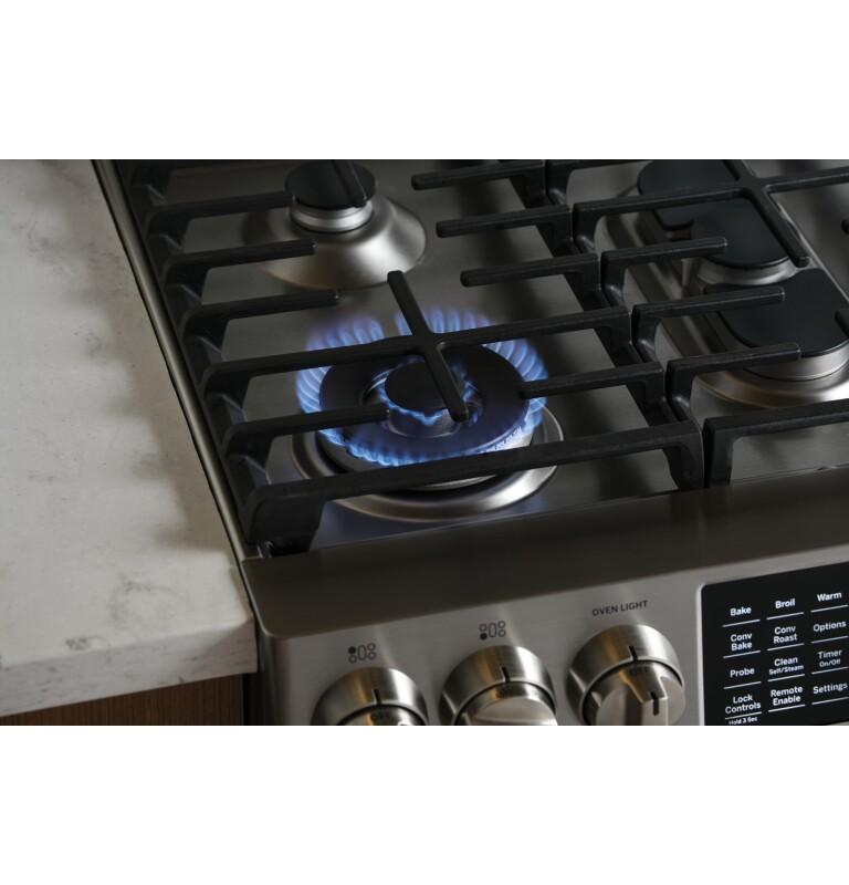 30" Smart Dual Fuel Slide-In Front-Control Range P2S930SELSS, product image 10 of 22