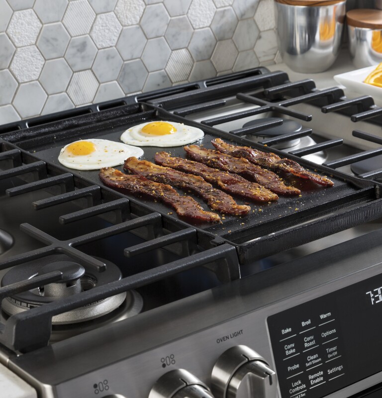 30" Smart Dual Fuel Slide-In Front-Control Range P2S930SELSS, product image 20 of 22