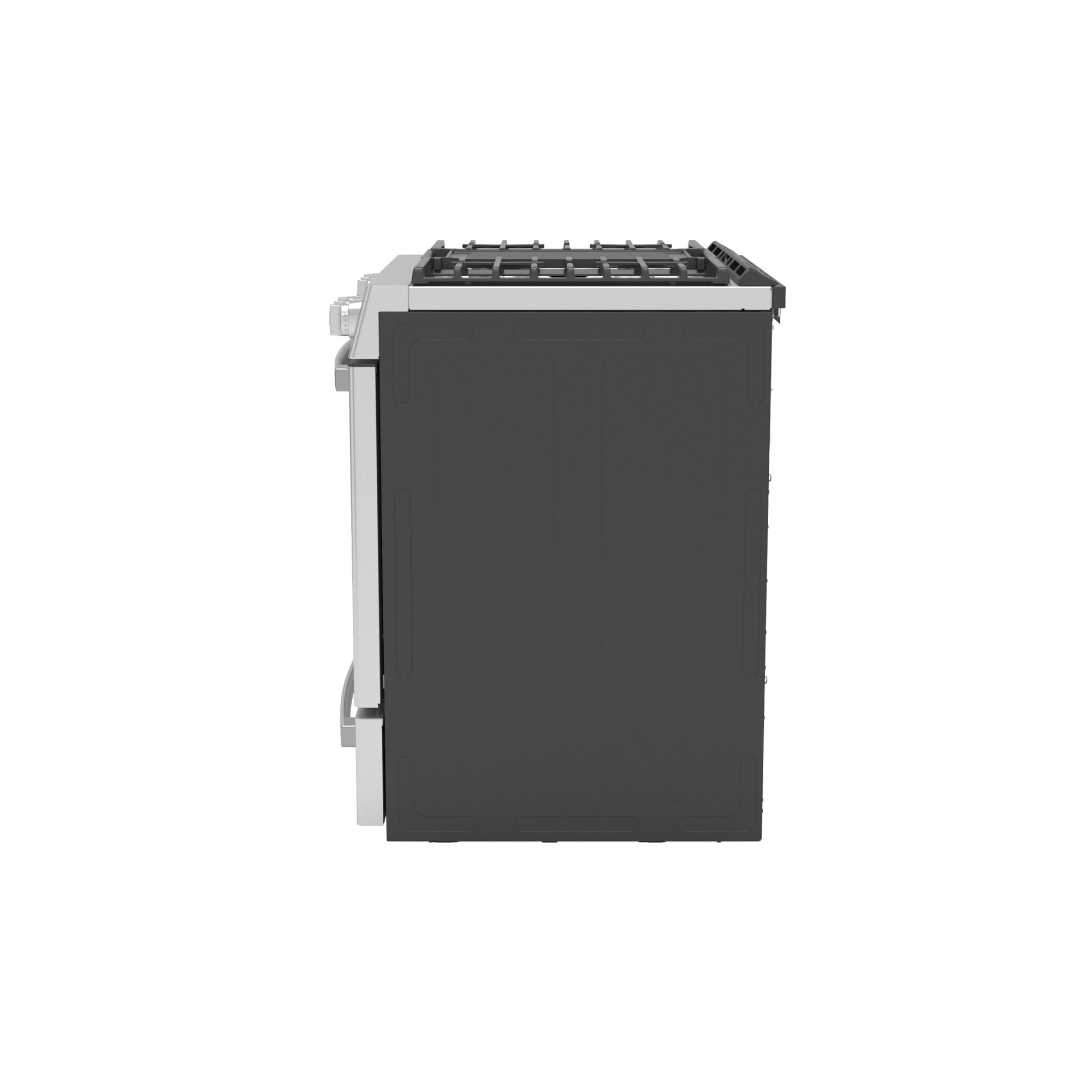 GE Profile™ 30" Smart Dual Fuel Slide-In Front-Control Fingerprint Resistant Range P2S930YPFS