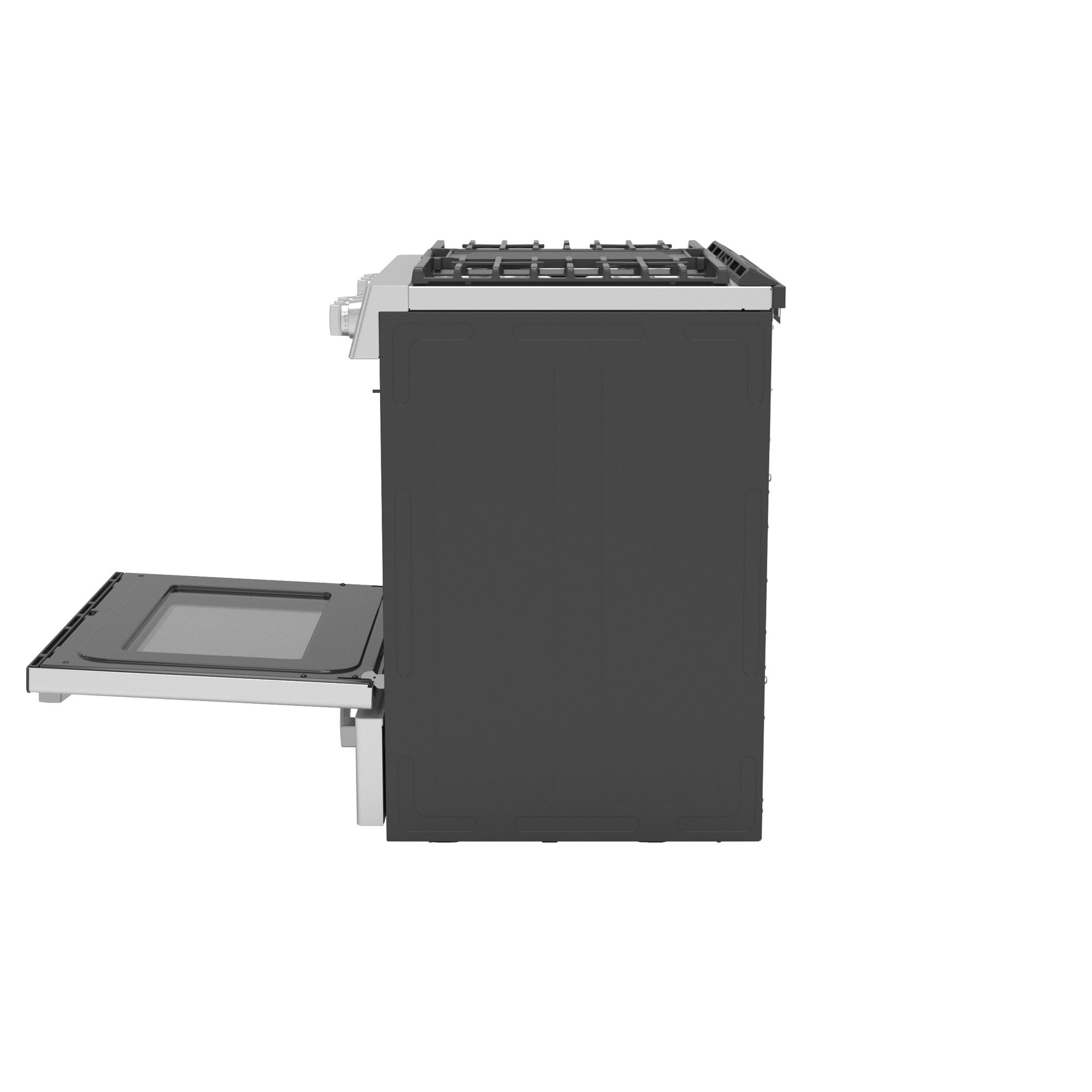GE Profile™ 30" Smart Dual Fuel Slide-In Front-Control Fingerprint Resistant Range P2S930YPFS