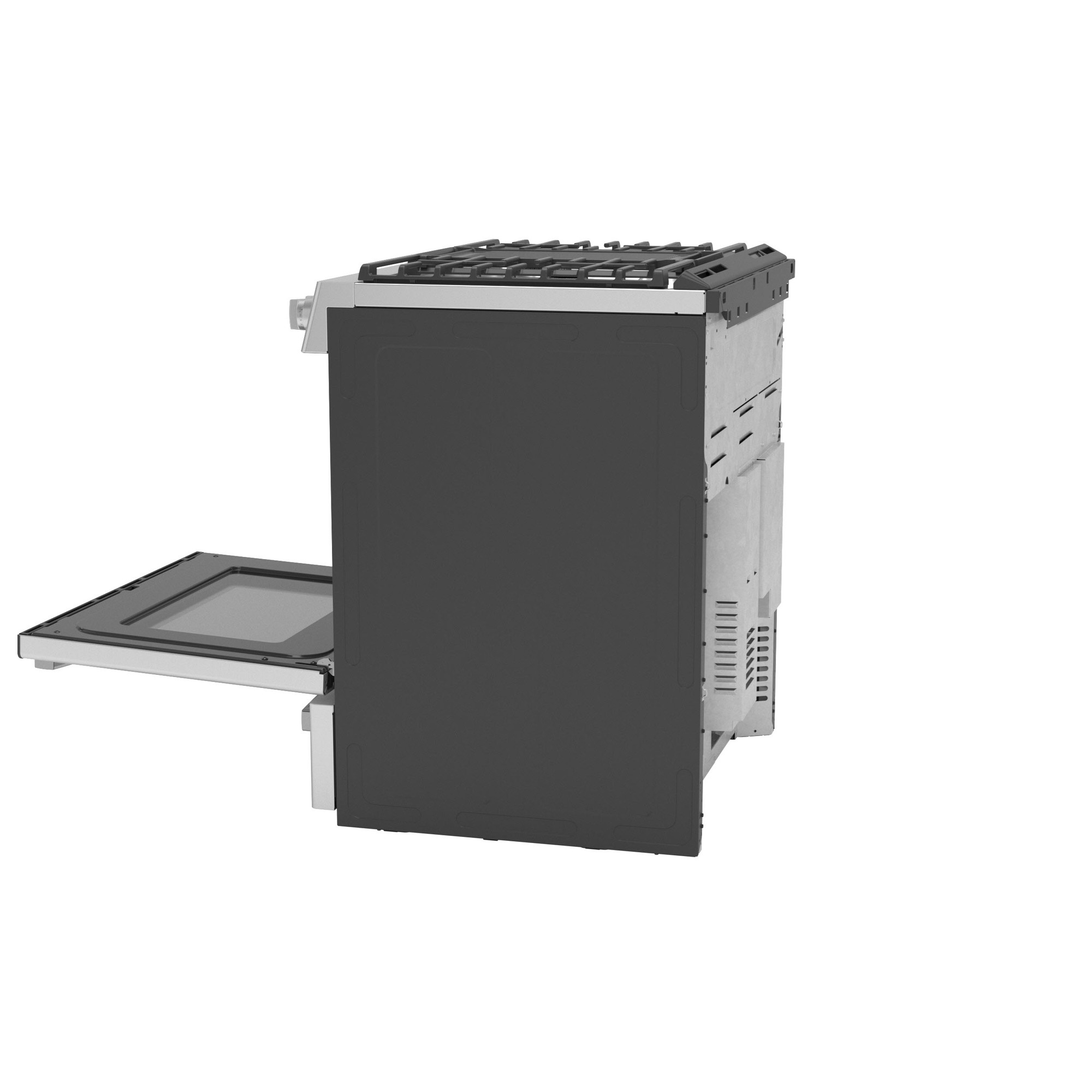 GE Profile™ 30" Smart Dual Fuel Slide-In Front-Control Fingerprint Resistant Range P2S930YPFS