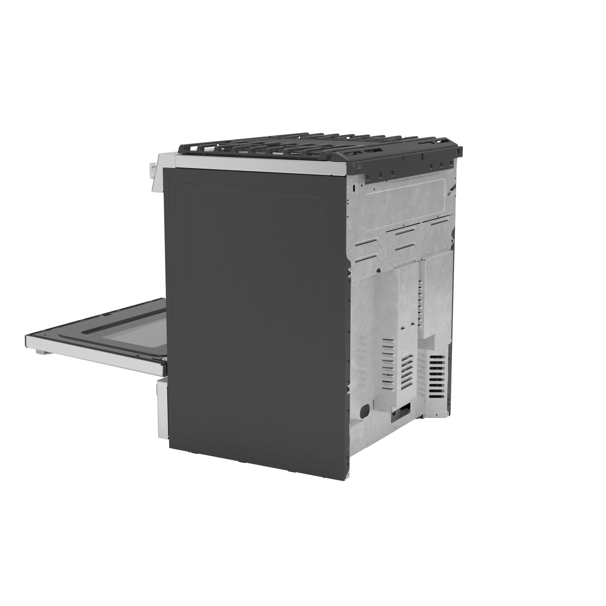GE Profile™ 30" Smart Dual Fuel Slide-In Front-Control Fingerprint Resistant Range P2S930YPFS