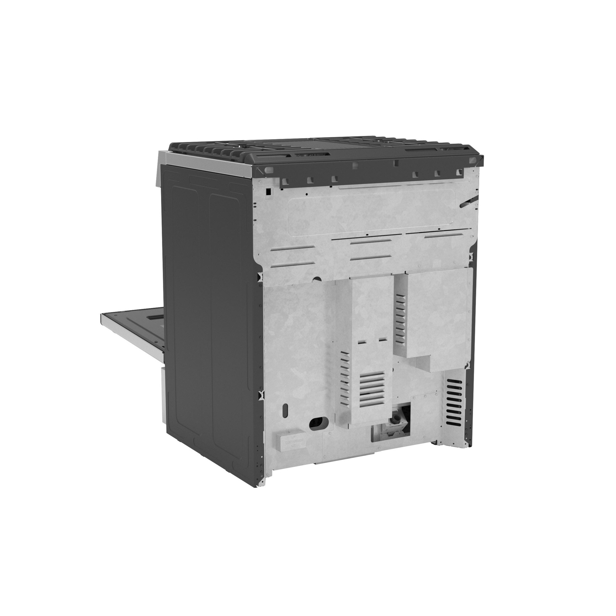 GE Profile™ 30" Smart Dual Fuel Slide-In Front-Control Fingerprint Resistant Range P2S930YPFS