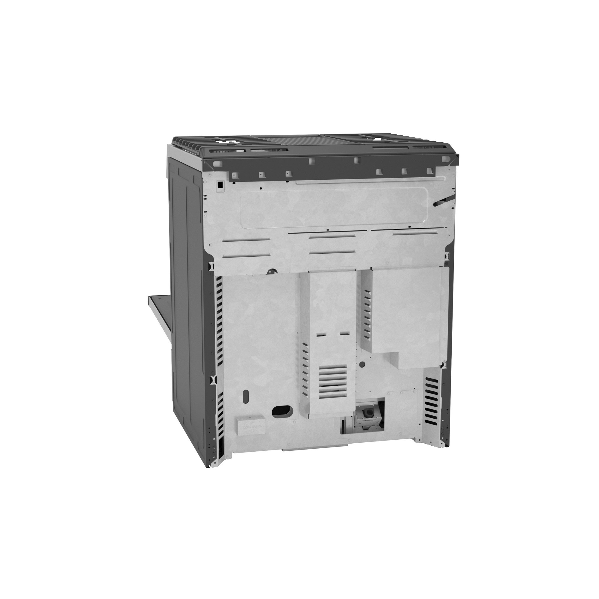 GE Profile™ 30" Smart Dual Fuel Slide-In Front-Control Fingerprint Resistant Range P2S930YPFS