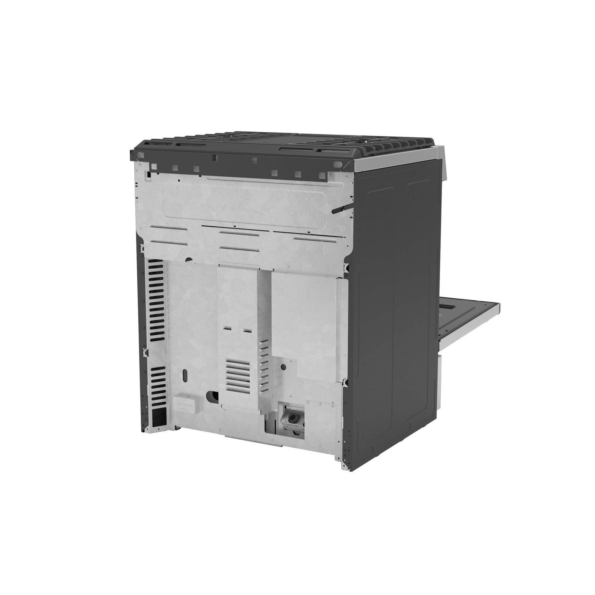 GE Profile™ 30" Smart Dual Fuel Slide-In Front-Control Fingerprint Resistant Range P2S930YPFS
