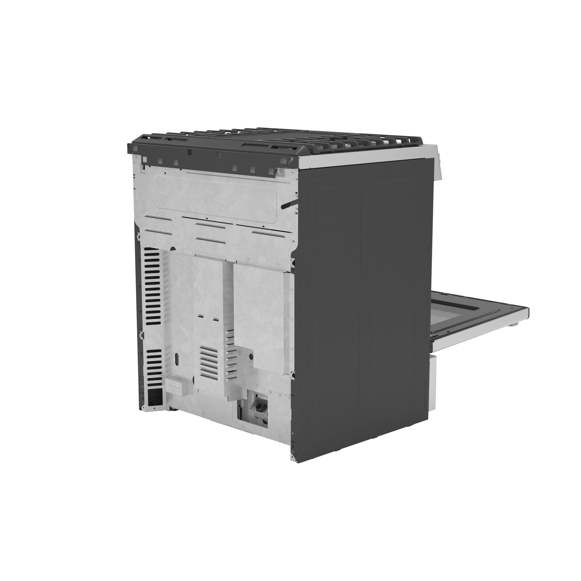 GE Profile™ 30" Smart Dual Fuel Slide-In Front-Control Fingerprint Resistant Range P2S930YPFS