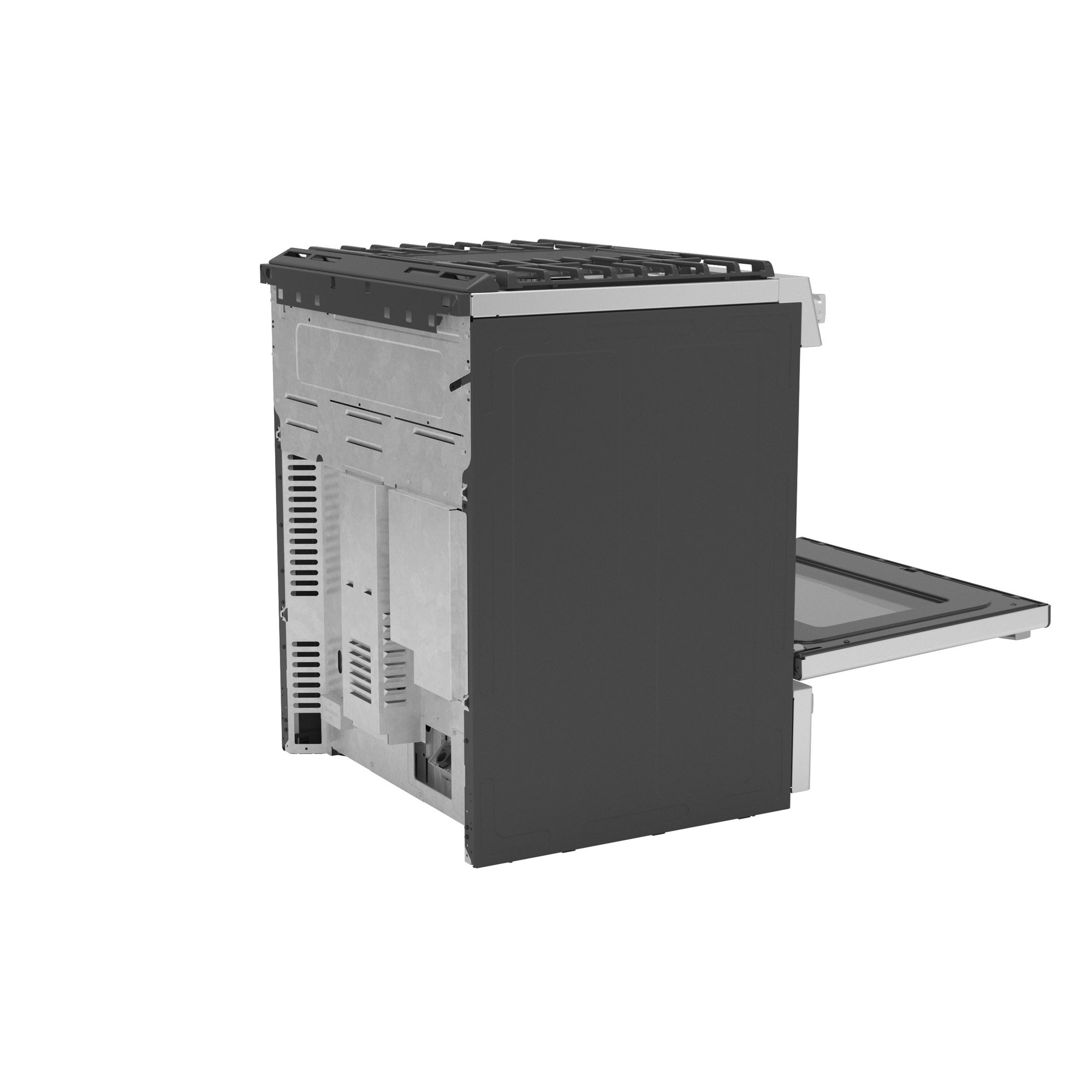 GE Profile™ 30" Smart Dual Fuel Slide-In Front-Control Fingerprint Resistant Range P2S930YPFS