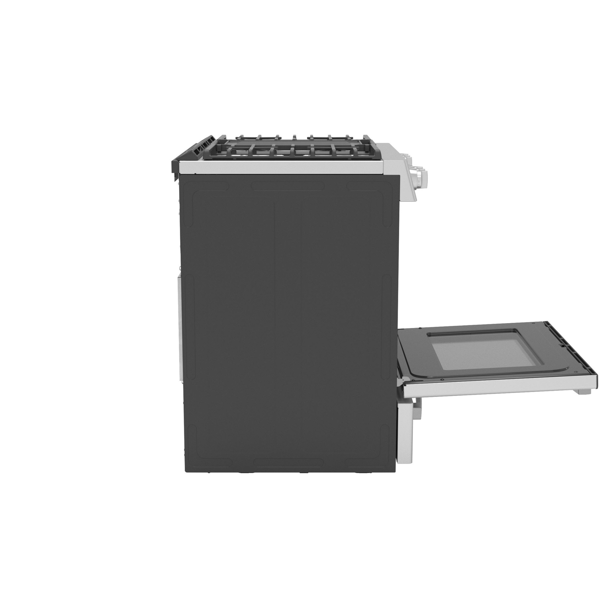 GE Profile™ 30" Smart Dual Fuel Slide-In Front-Control Fingerprint Resistant Range P2S930YPFS