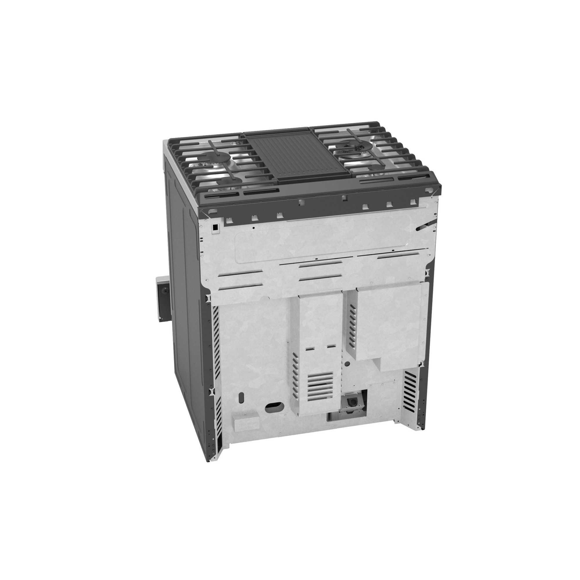 GE Profile™ 30" Smart Dual Fuel Slide-In Front-Control Fingerprint Resistant Range P2S930YPFS