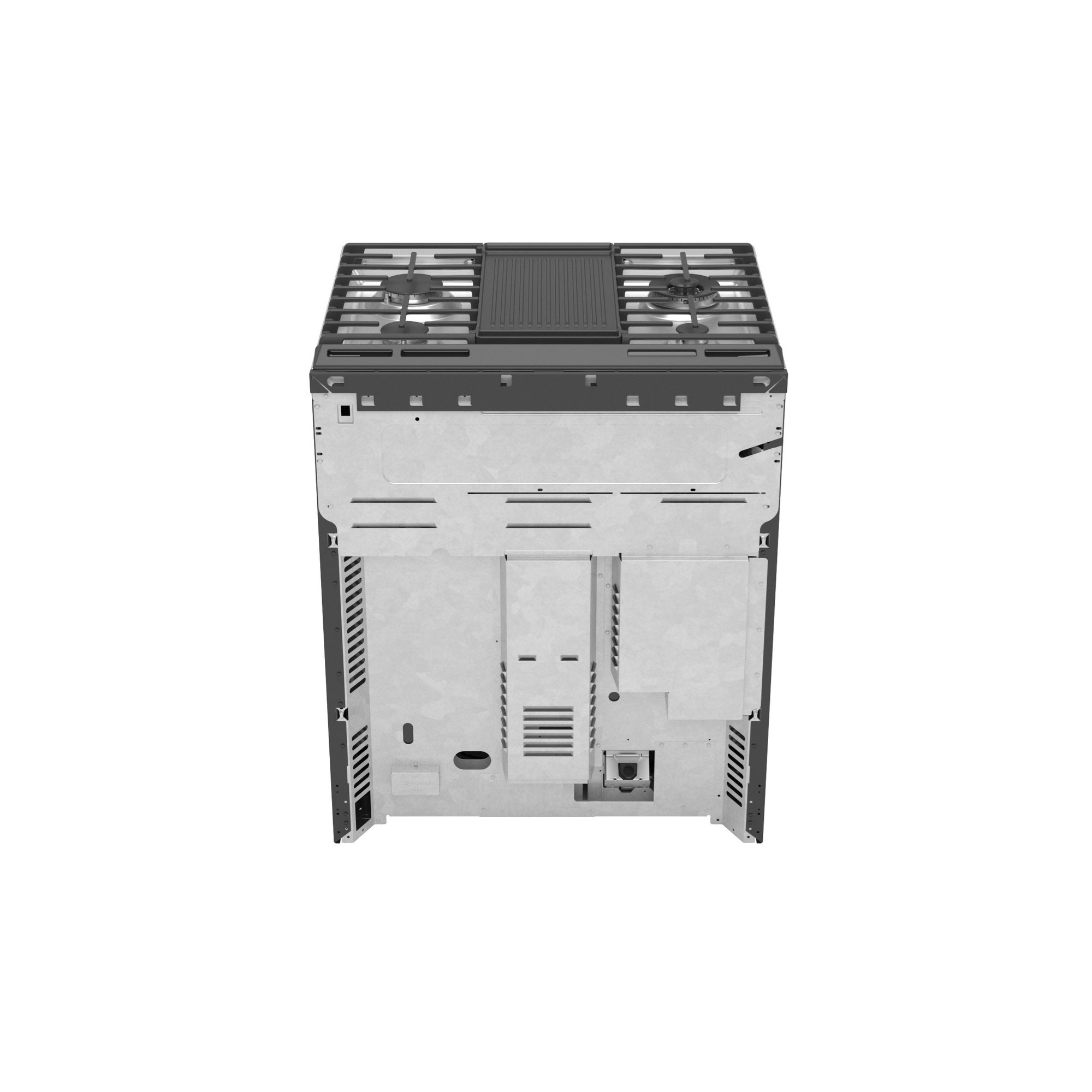 GE Profile™ 30" Smart Dual Fuel Slide-In Front-Control Fingerprint Resistant Range P2S930YPFS