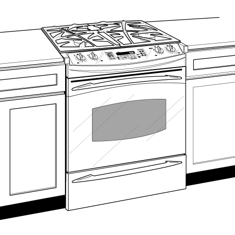 30" Dual Fuel Slide-In Range P2S975BEMBB, product image 2 of 3