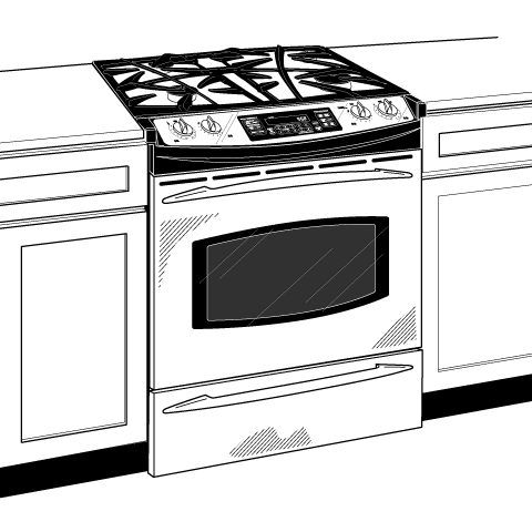 30" Dual Fuel Slide-In Range P2S975SEMSS, product image 2 of 3