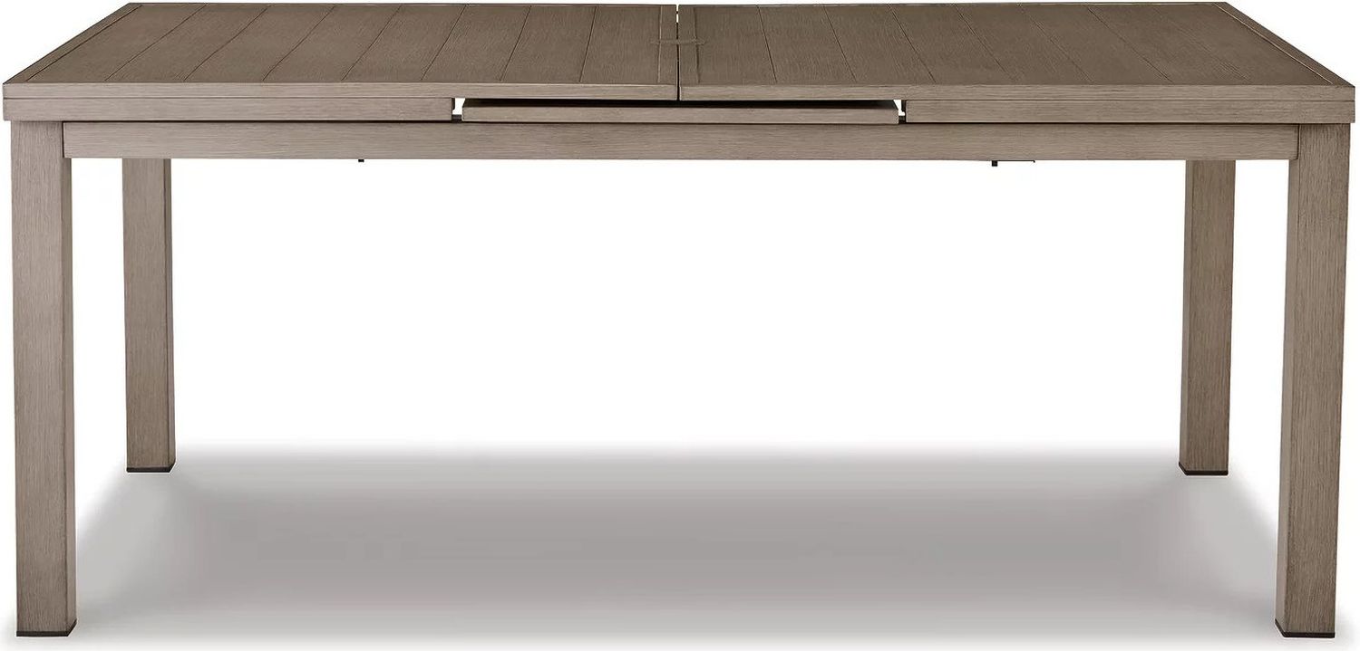 Beach Front Beige Rectangular Extendable Dining Room Table P323635
