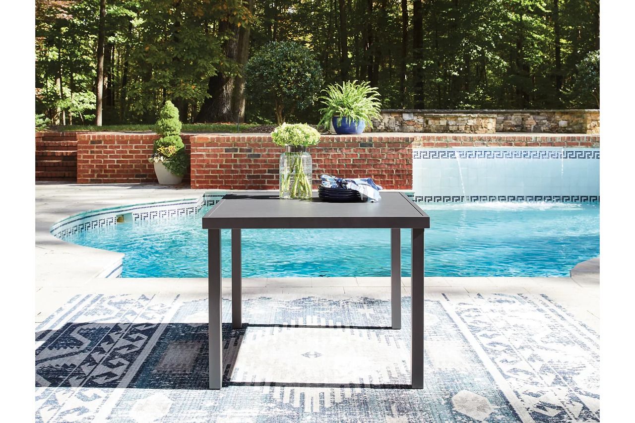 Point Bonita Outdoor Dining Table In Gray P326615