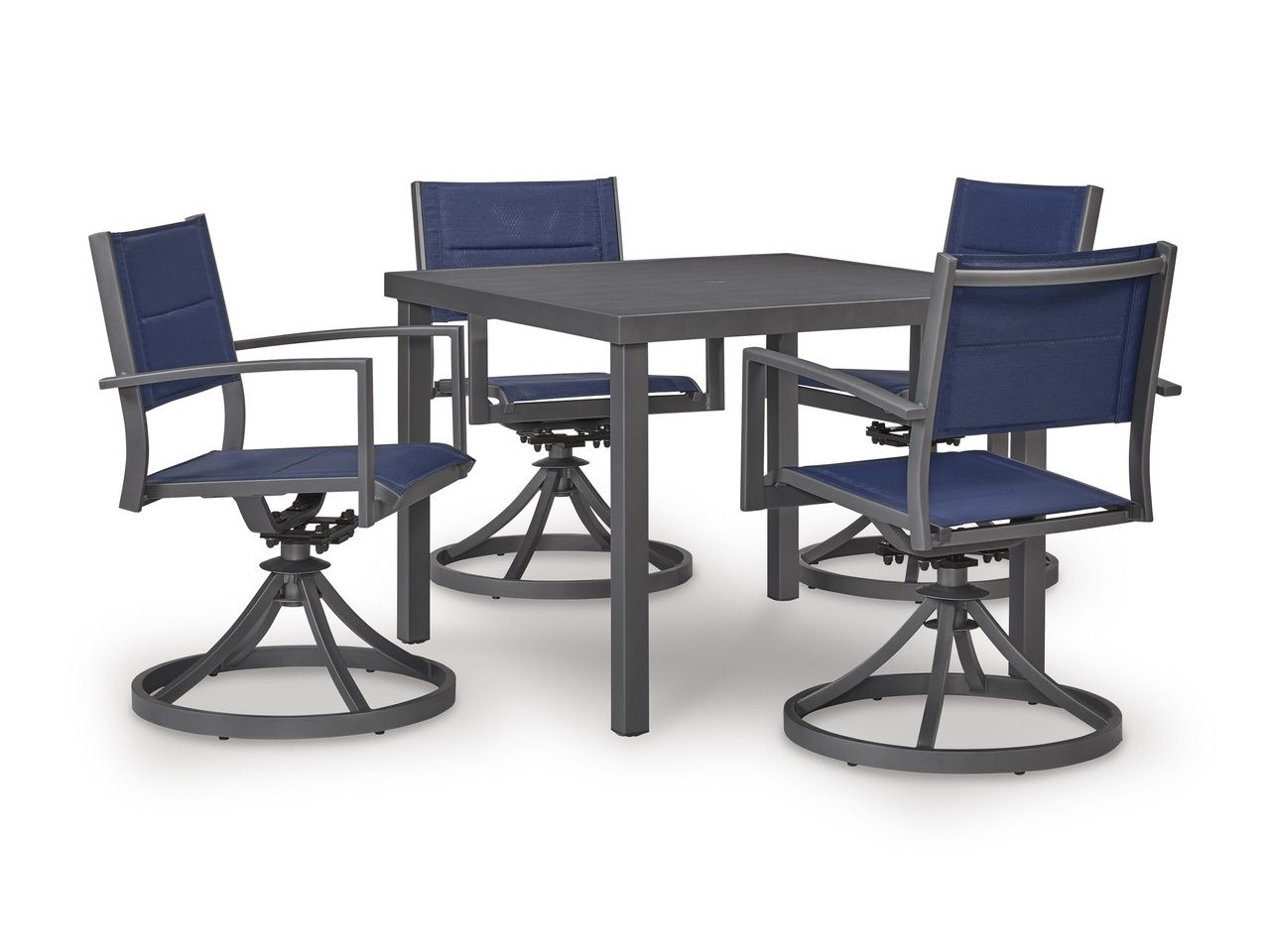 Point Bonita Outdoor Dining Table In Gray P326615