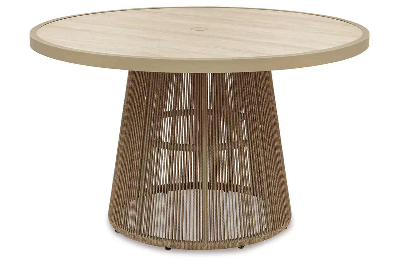 Ocean Park Outdoor Dining Table In Beige P373P2