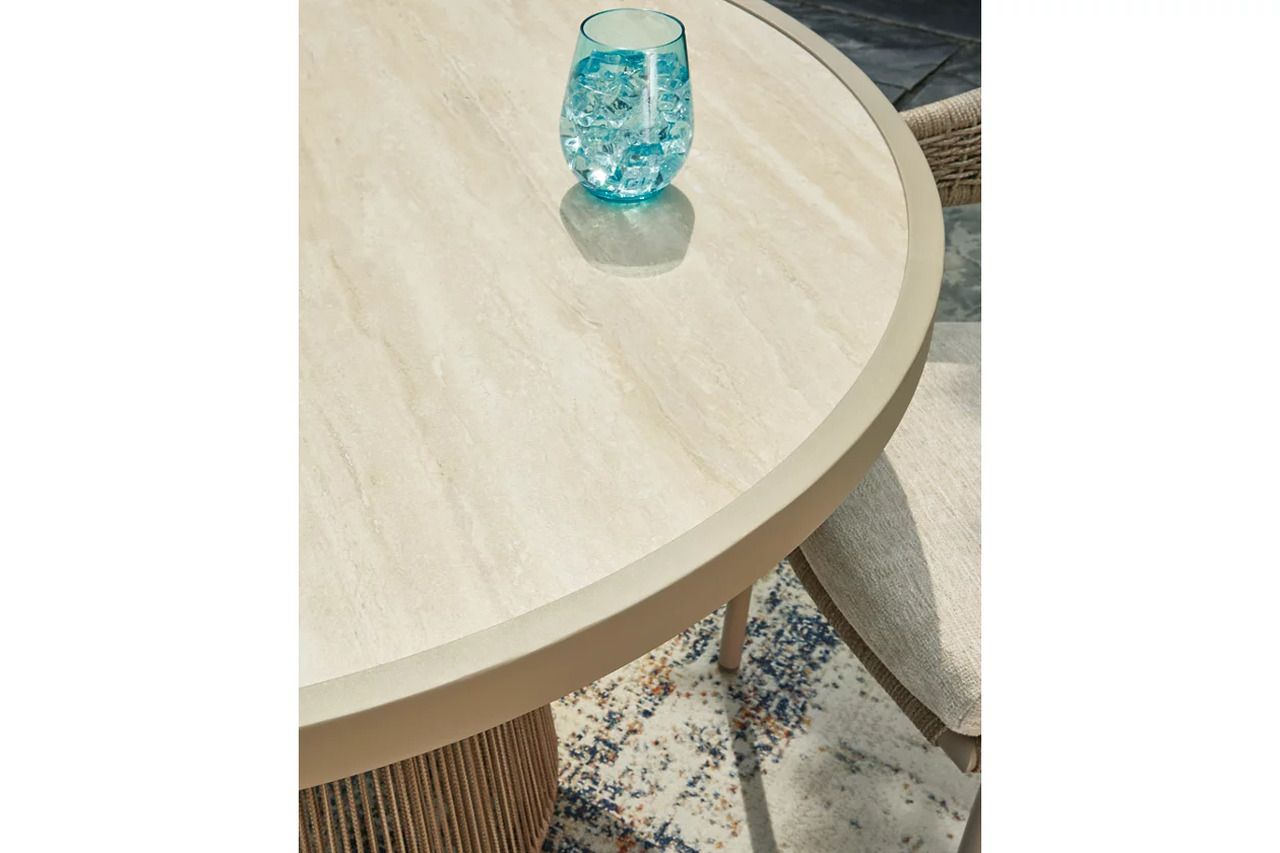 Ocean Park Outdoor Dining Table In Beige P373P2