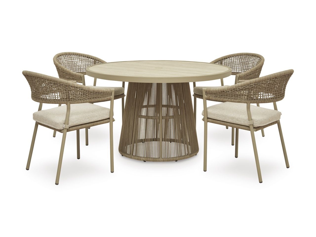 Ocean Park Outdoor Dining Table In Beige P373P2