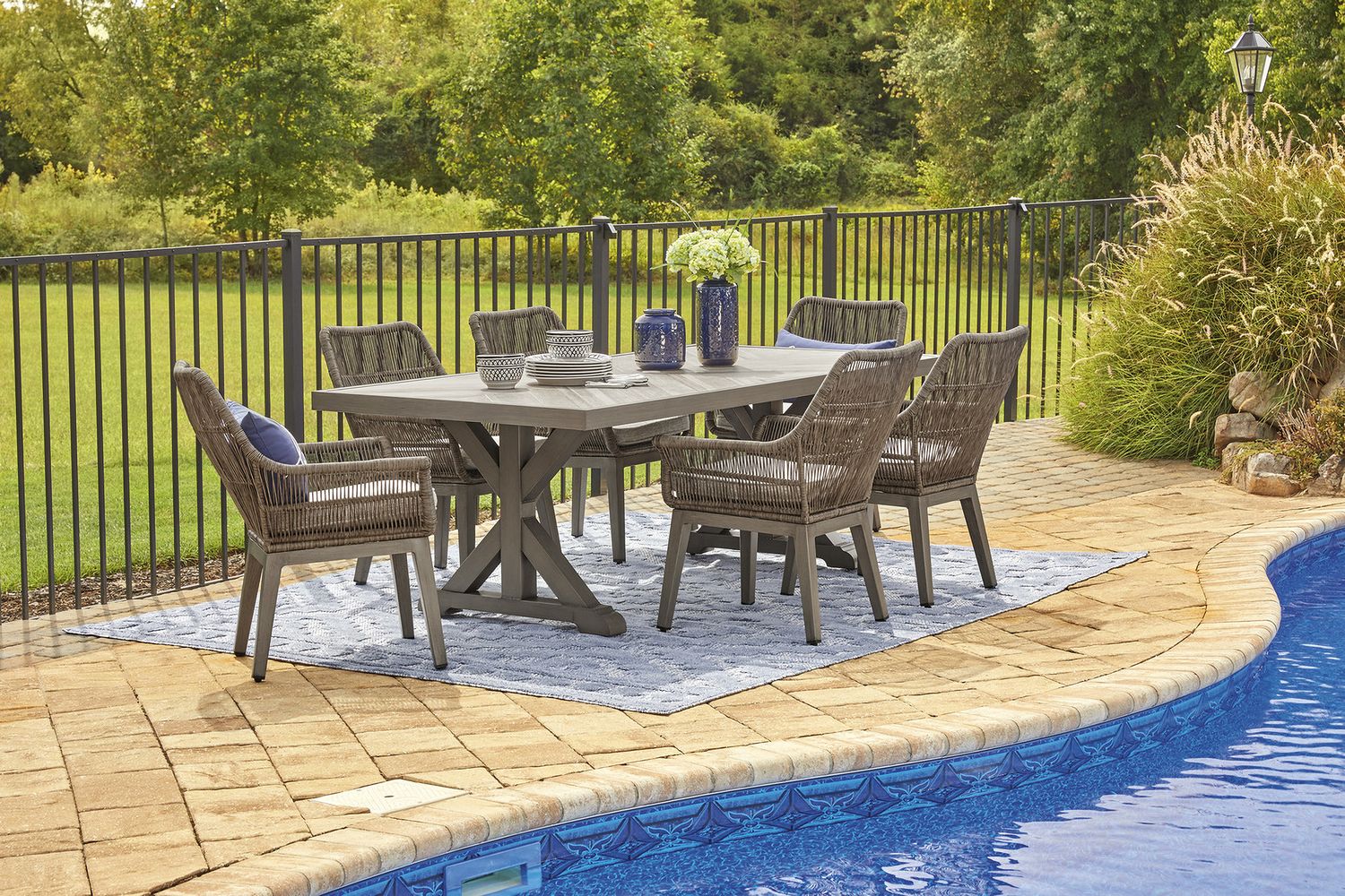 Beach Front Beige Arm Chair With Cushion Set Of 2 P399601A