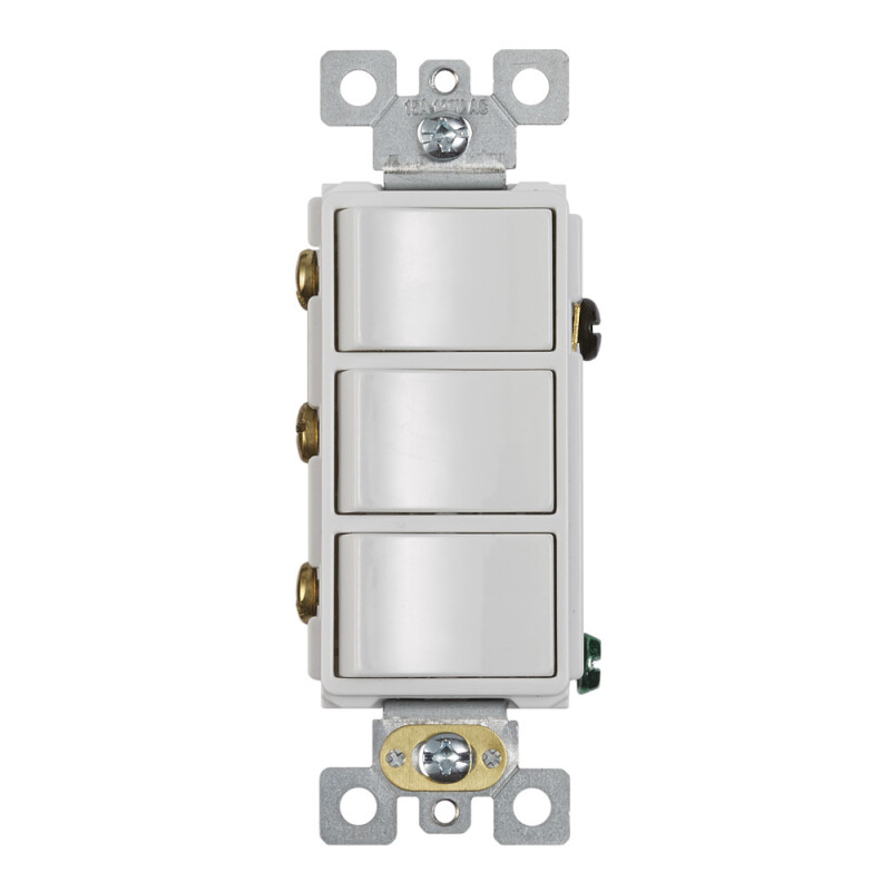 Broan-NuTone 3-Rocker Switch, White P3RW