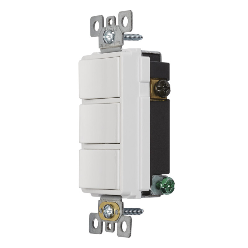 Broan-NuTone 3-Rocker Switch, White P3RW