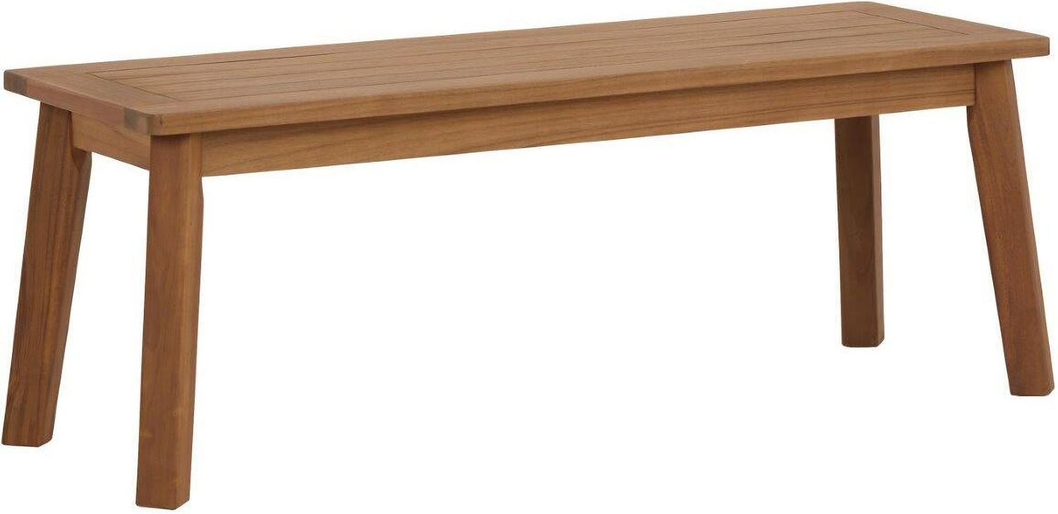 Janiyah Light Brown Outdoor Dining Bench P407600