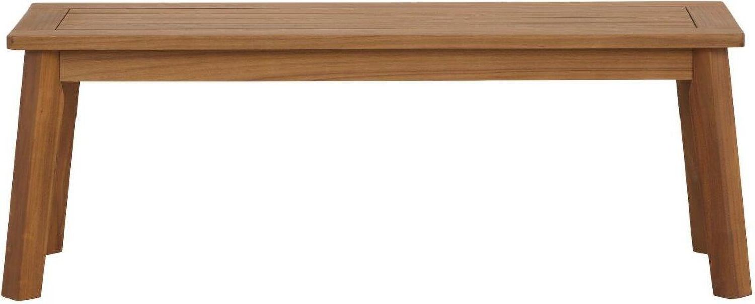 Janiyah Light Brown Outdoor Dining Bench P407600