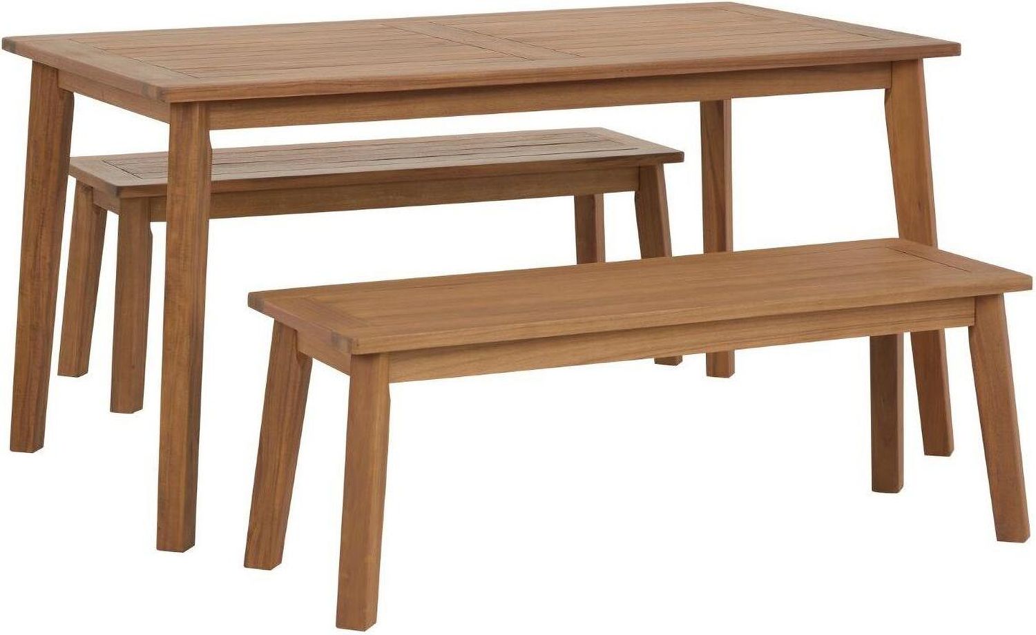 Janiyah Light Brown Outdoor Dining Bench P407600