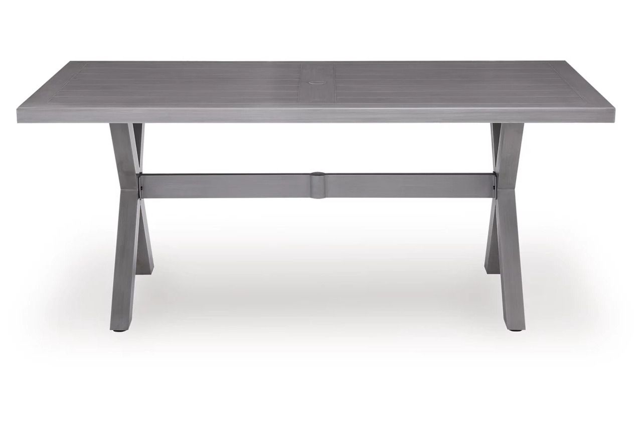 Dillon Beach Rectangular Outdoor Dining Table In Gray P418625
