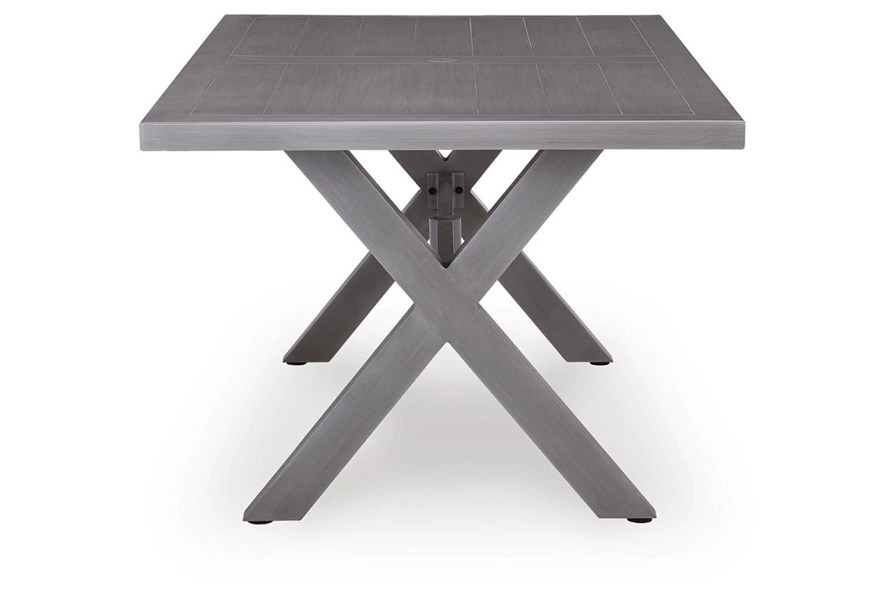 Dillon Beach Rectangular Outdoor Dining Table In Gray P418625