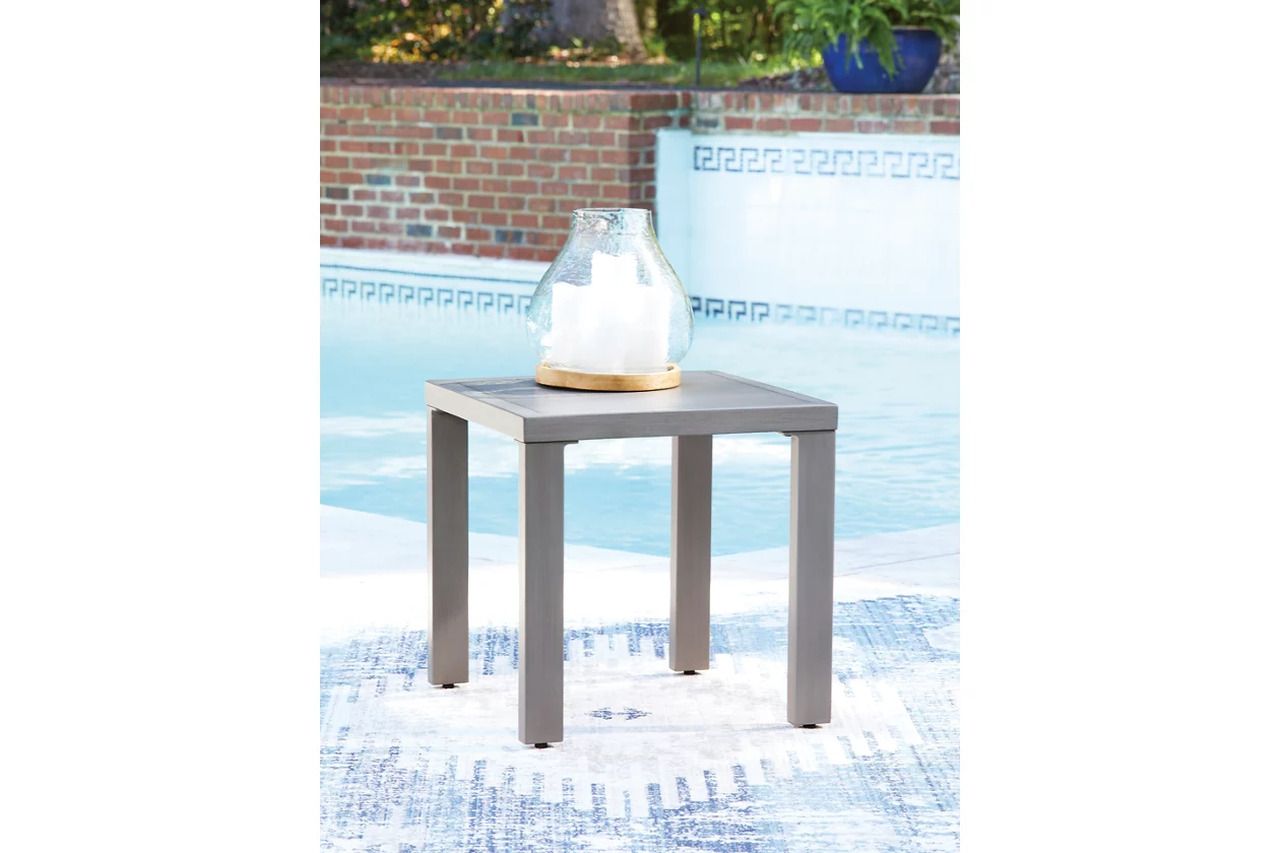 Dillon Beach Outdoor End Table In Gray P418702