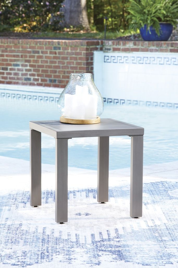 Dillon Beach Outdoor End Table In Gray P418702