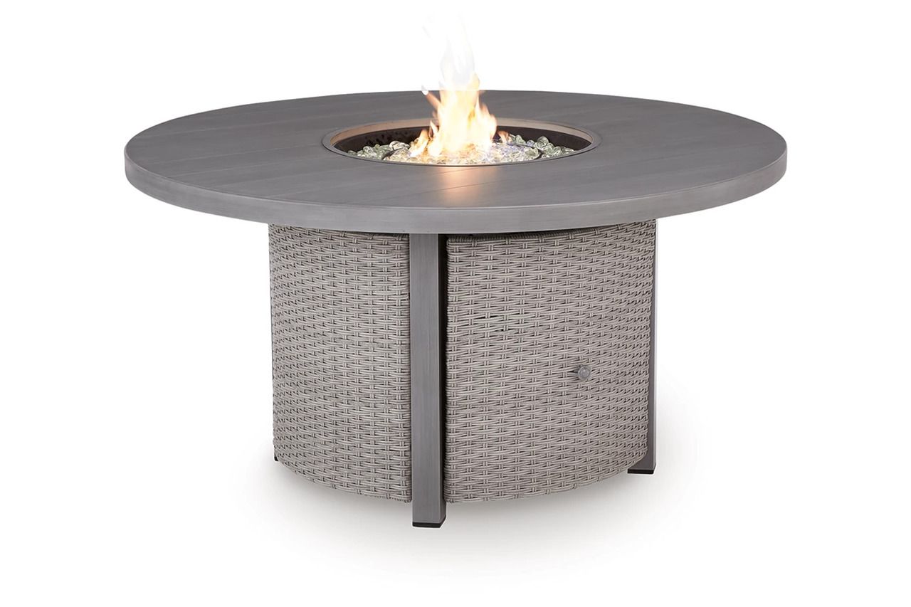 Dillon Beach Outdoor Fire Pit Table In Gray P418776