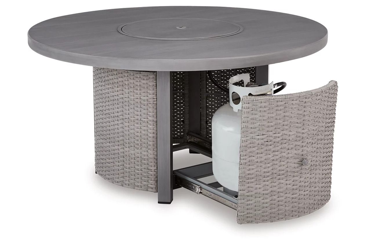 Dillon Beach Outdoor Fire Pit Table In Gray P418776