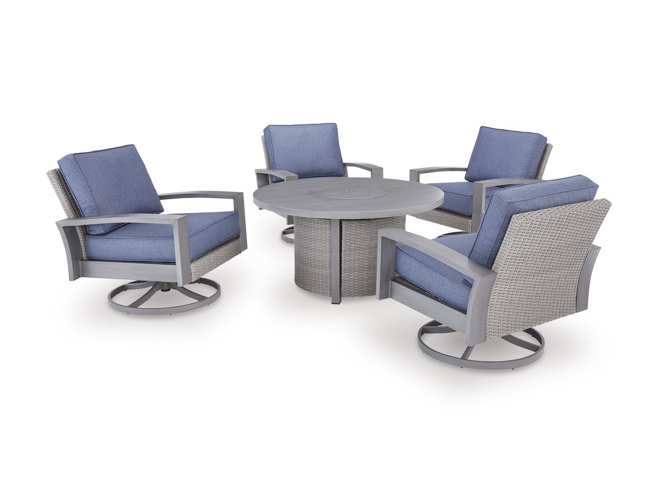 Dillon Beach Outdoor Fire Pit Table In Gray P418776
