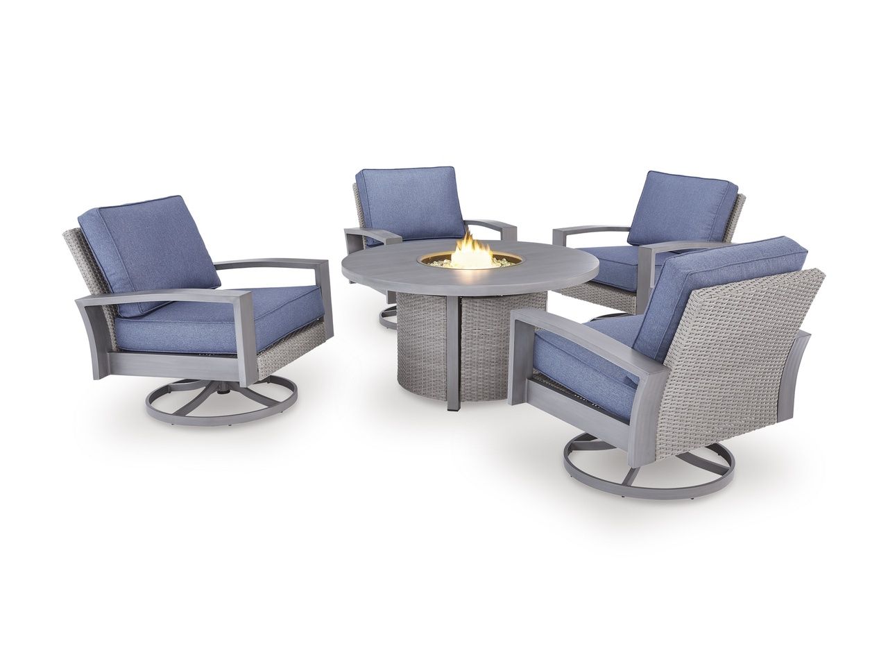 Dillon Beach Outdoor Fire Pit Table In Gray P418776