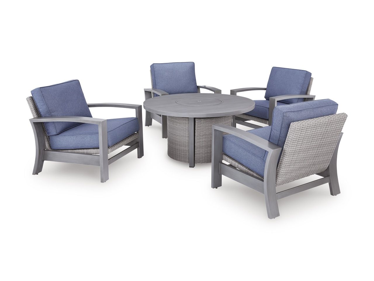 Dillon Beach Outdoor Fire Pit Table In Gray P418776