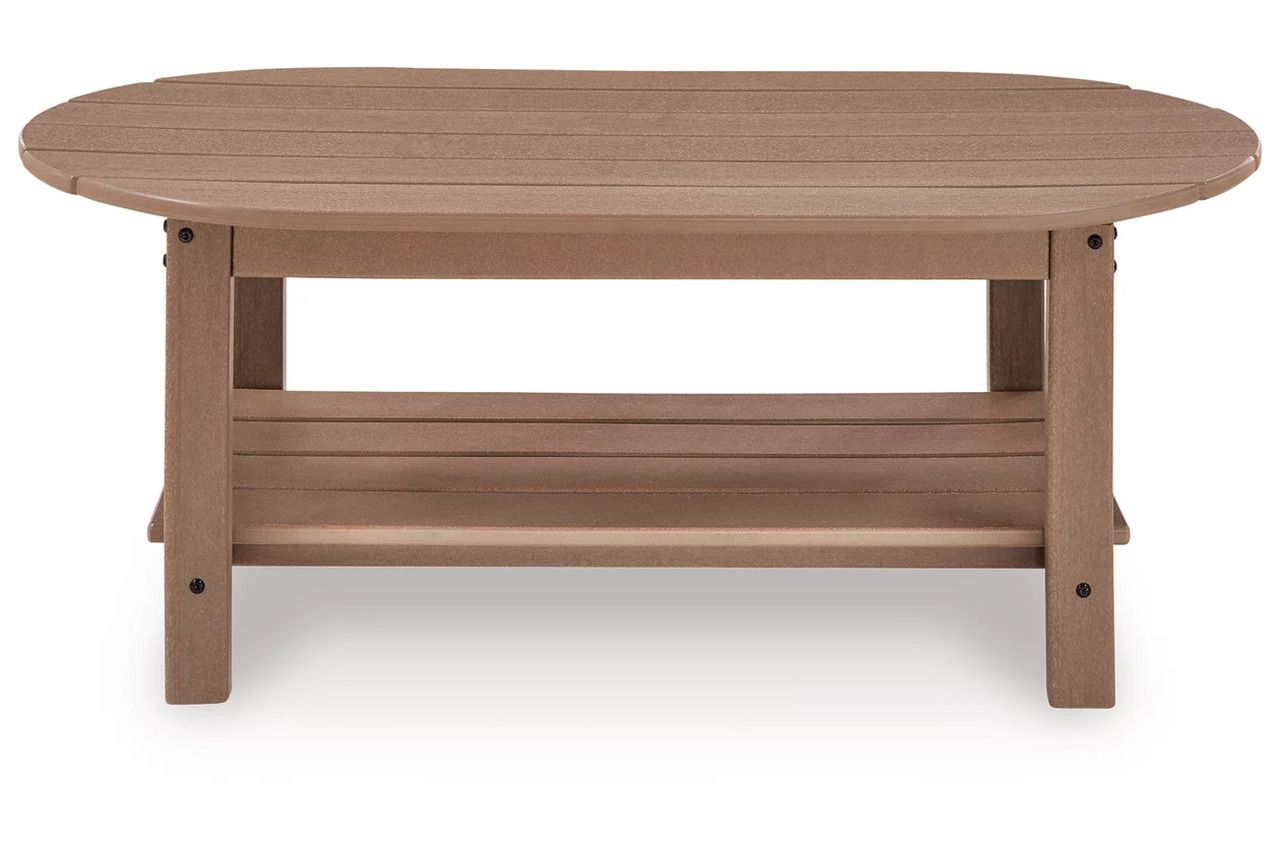 Cliffs Beach Outdoor Coffee Table In Driftwood P422700