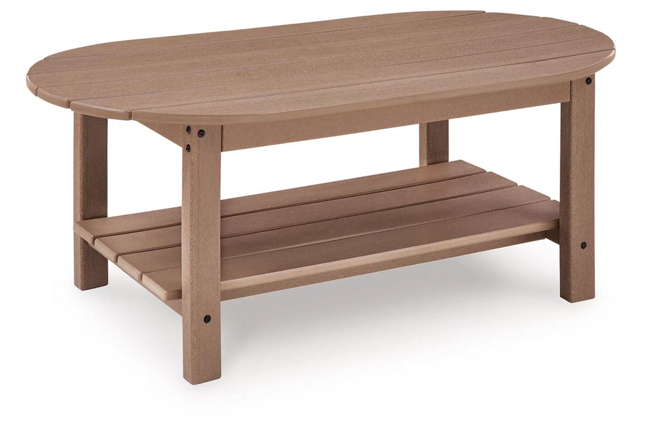 Cliffs Beach Outdoor Coffee Table In Driftwood P422700