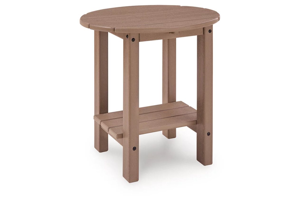 Cliffs Beach Outdoor End Table In Driftwood P422706