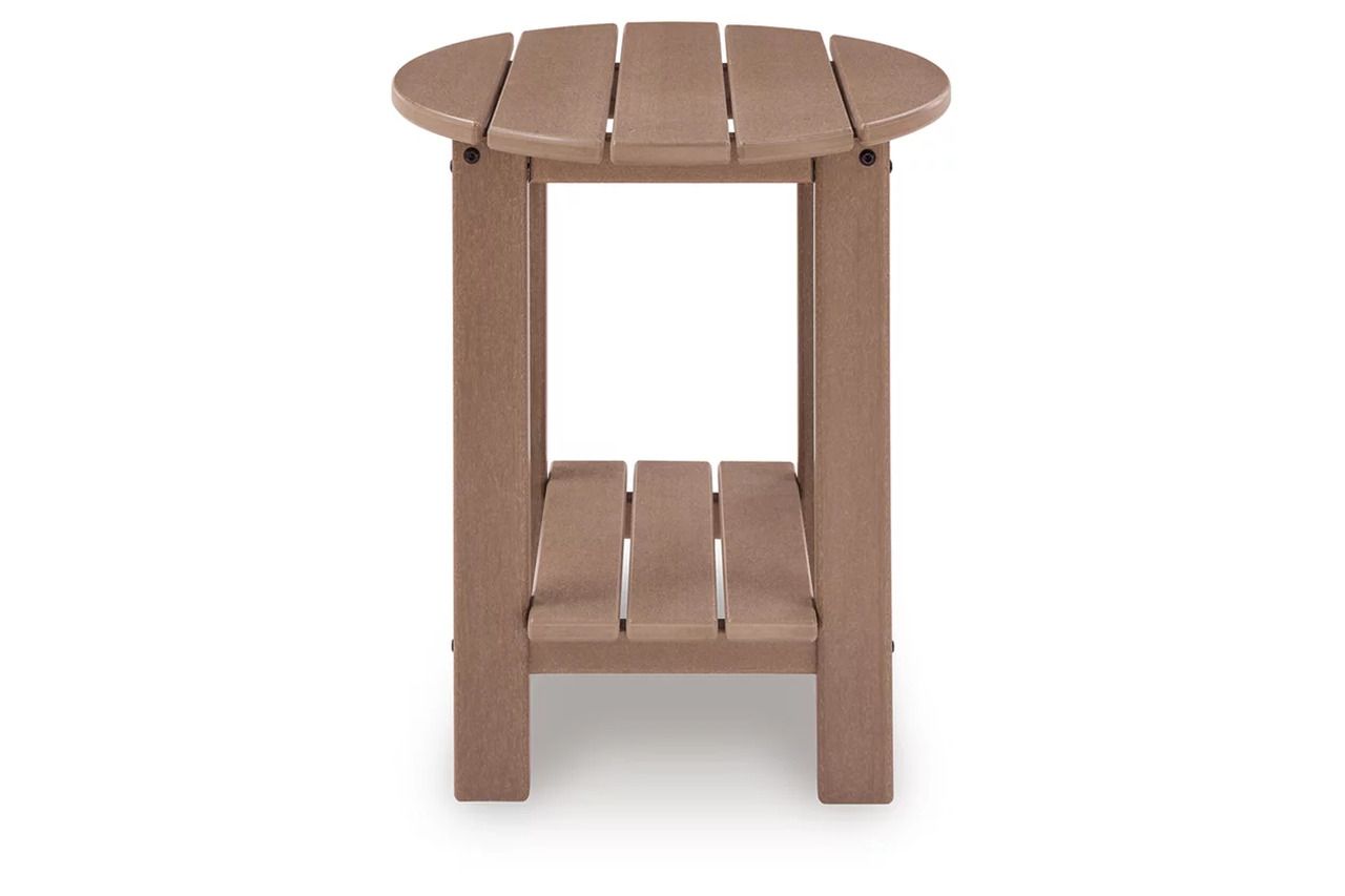 Cliffs Beach Outdoor End Table In Driftwood P422706