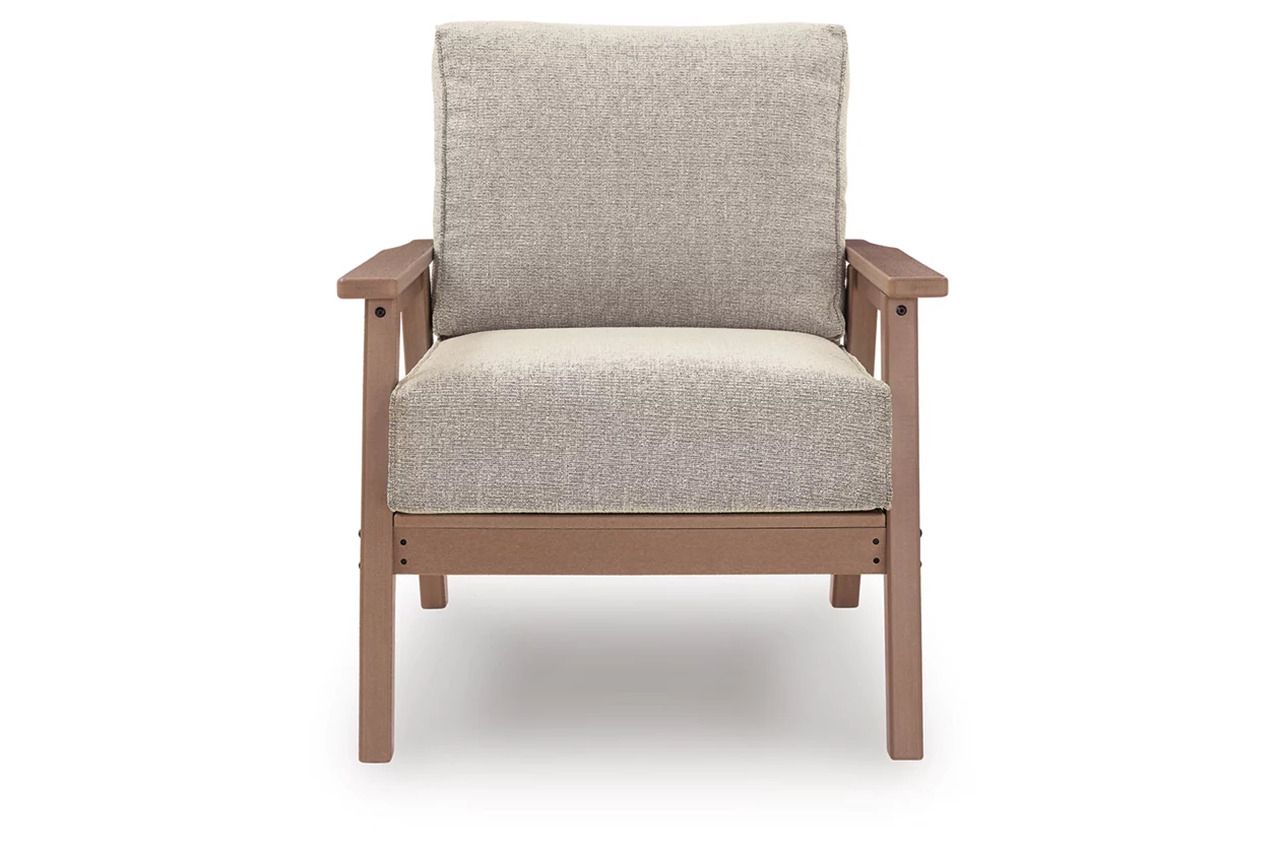 Cliffs Beach Outdoor Lounge Chair with Cushion Set of 2 In Driftwood P422820