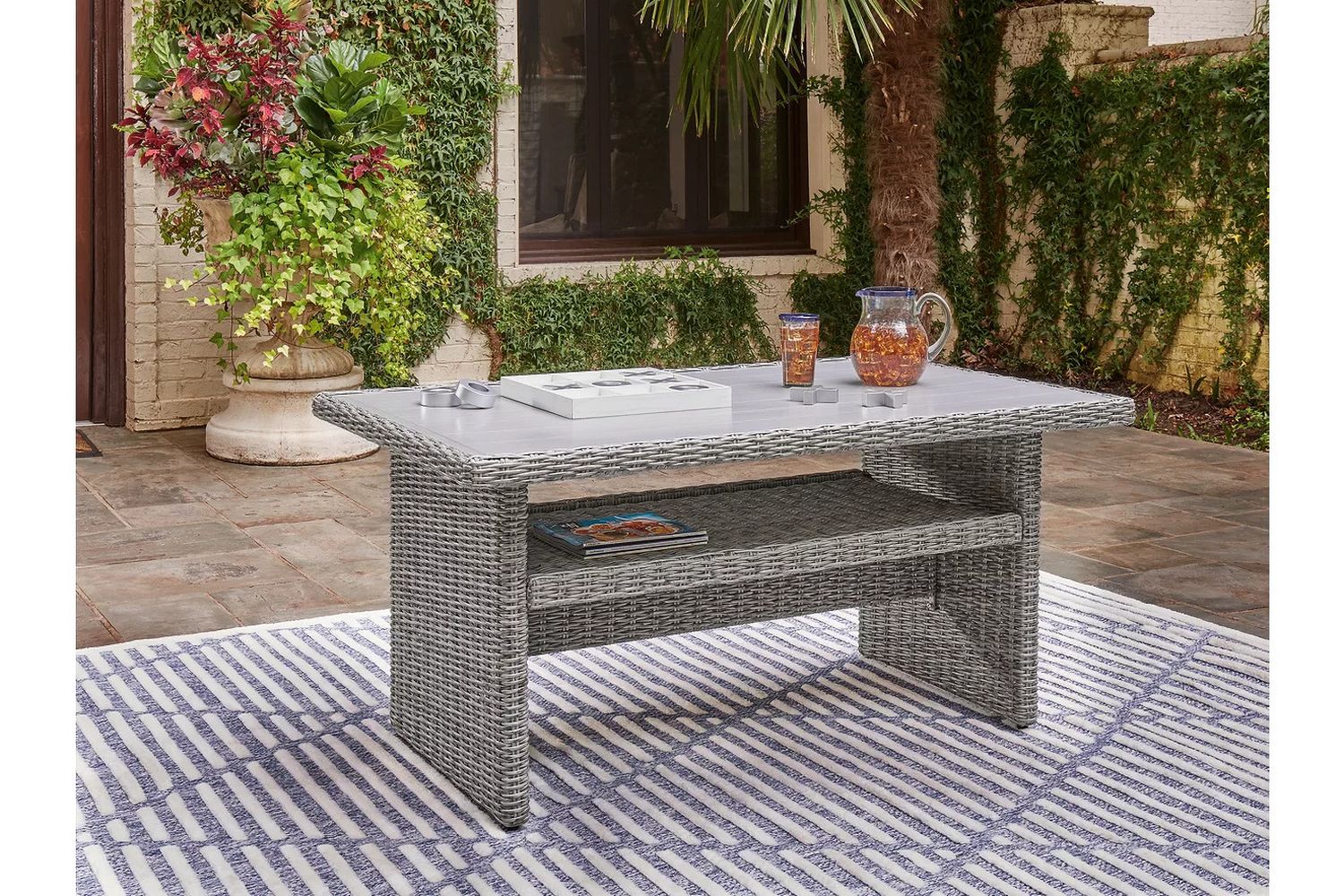 Naples Beach Light Gray Rect Multi-Use Table P439625