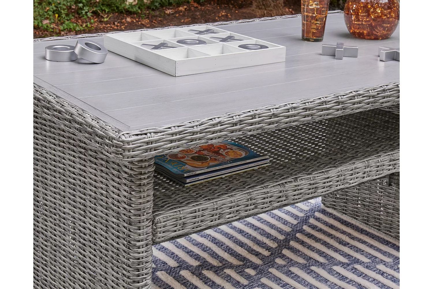 Naples Beach Light Gray Rect Multi-Use Table P439625