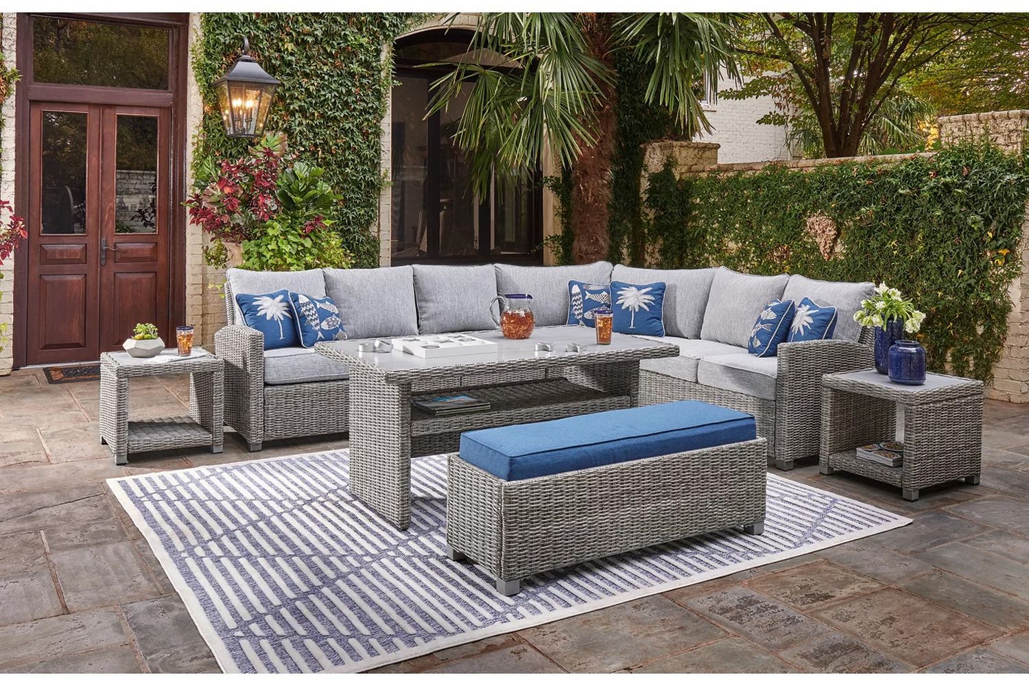 Naples Beach Light Gray Rect Multi-Use Table P439625