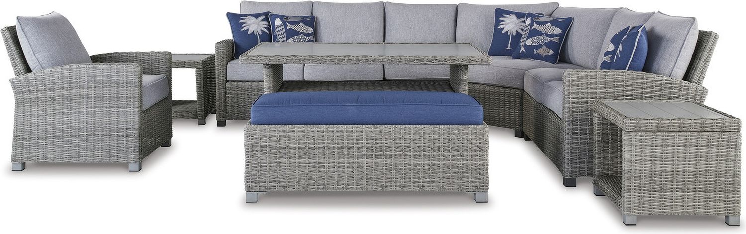 Naples Beach Light Gray Rect Multi-Use Table P439625