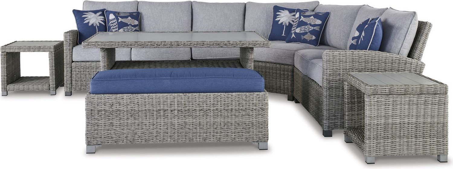 Naples Beach Light Gray Rect Multi-Use Table P439625