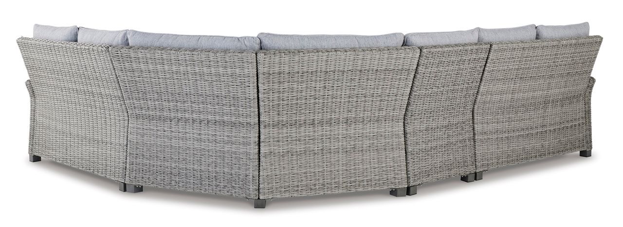 Naples Beach Light Gray Raf And Laf Loveseat With Cushion Set Of 2 P439854
