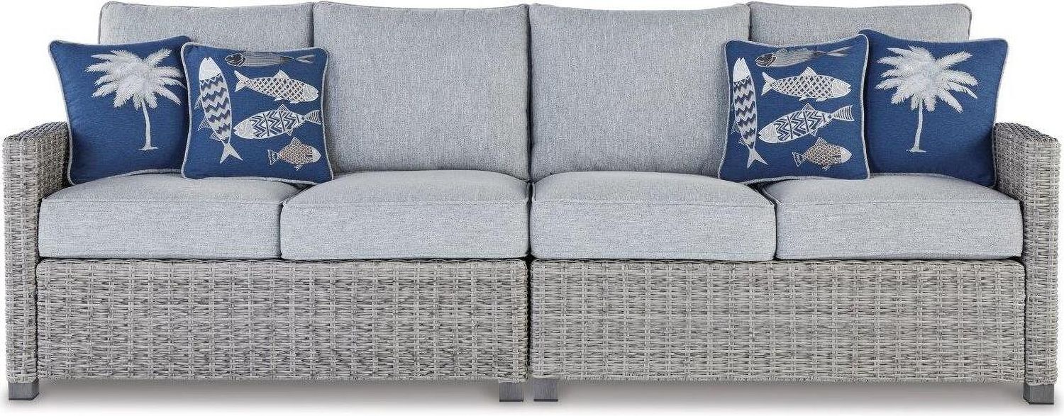Naples Beach Light Grey And Beige Outdoor Sectional P439P1