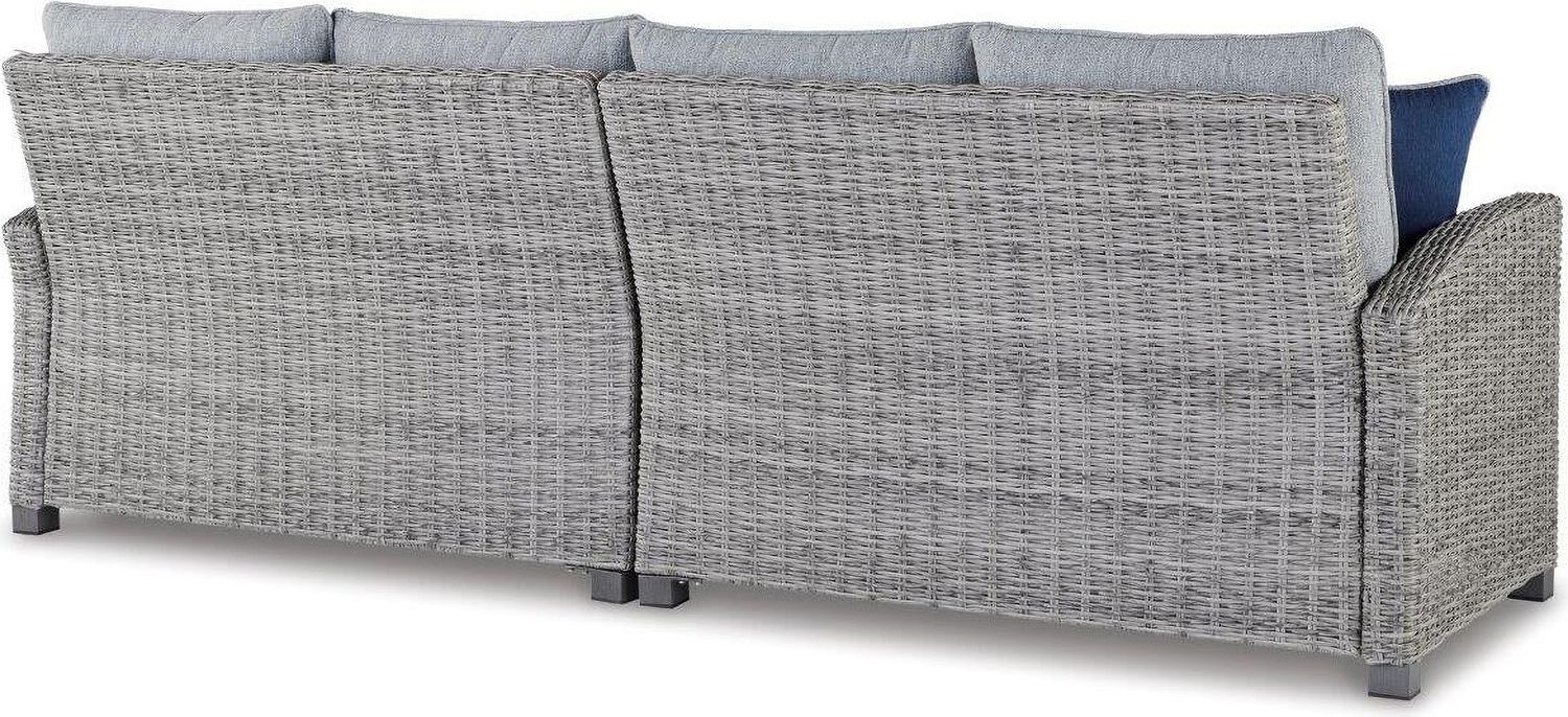 Naples Beach Light Grey And Beige Outdoor Sectional P439P1